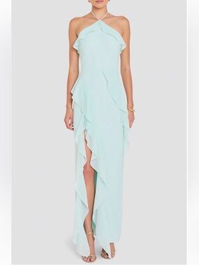 Amanda Uprichard Alessandra Halter Maxi Dress
